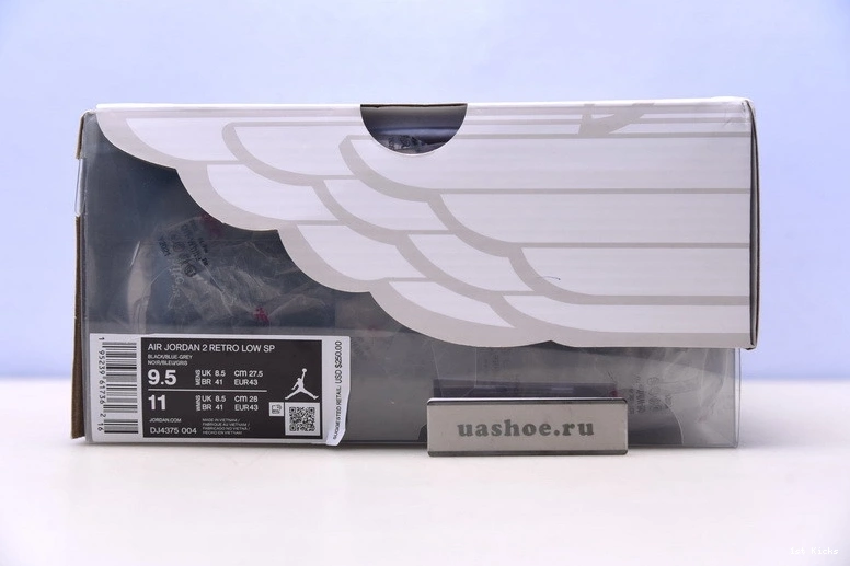 SP Jordan DJ4375-004 OWT Blue Black - Low 2 Retro 0116